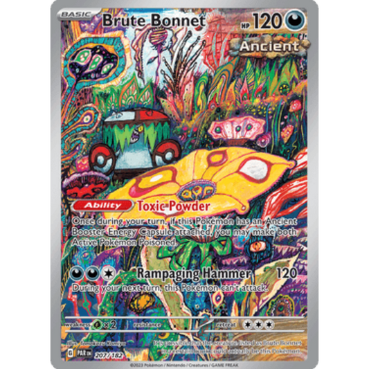 Brute Bonnet 207/182  - Holofoil SV04 Paradox Rift - Illustration Rare