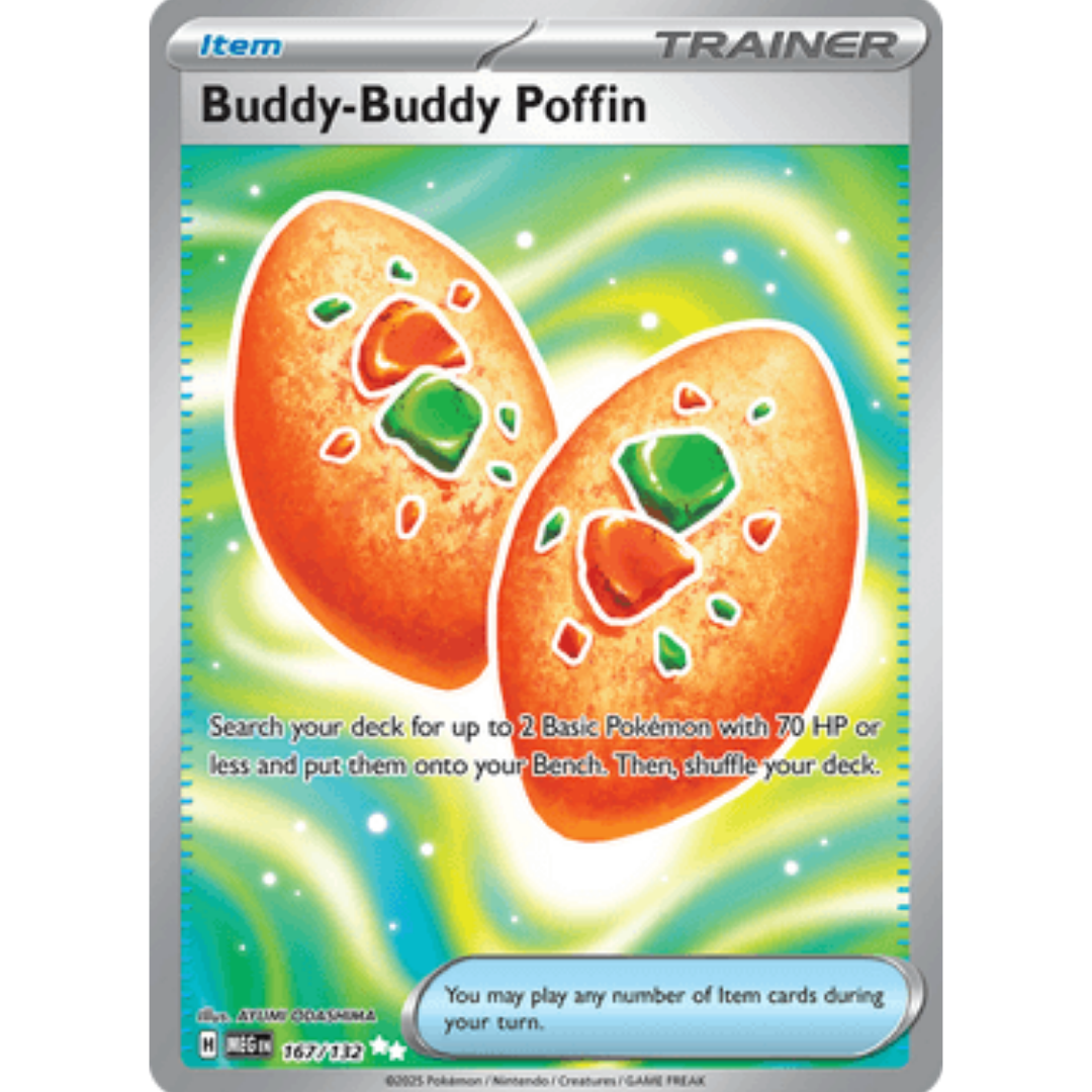 Buddy-Buddy Poffin 167  - Holofoil ME01 Mega Evolution - Ultra Rare
