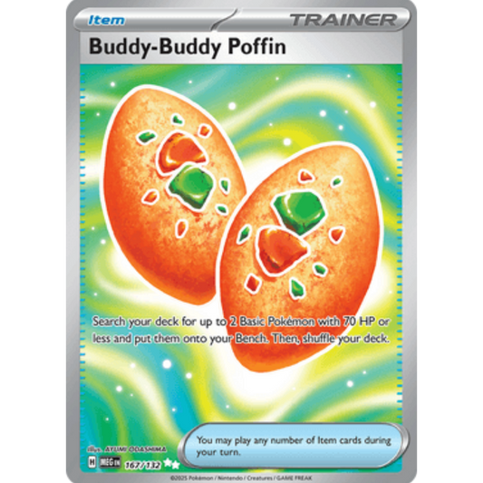 Buddy-Buddy Poffin 167  - Holofoil ME01 Mega Evolution - Ultra Rare