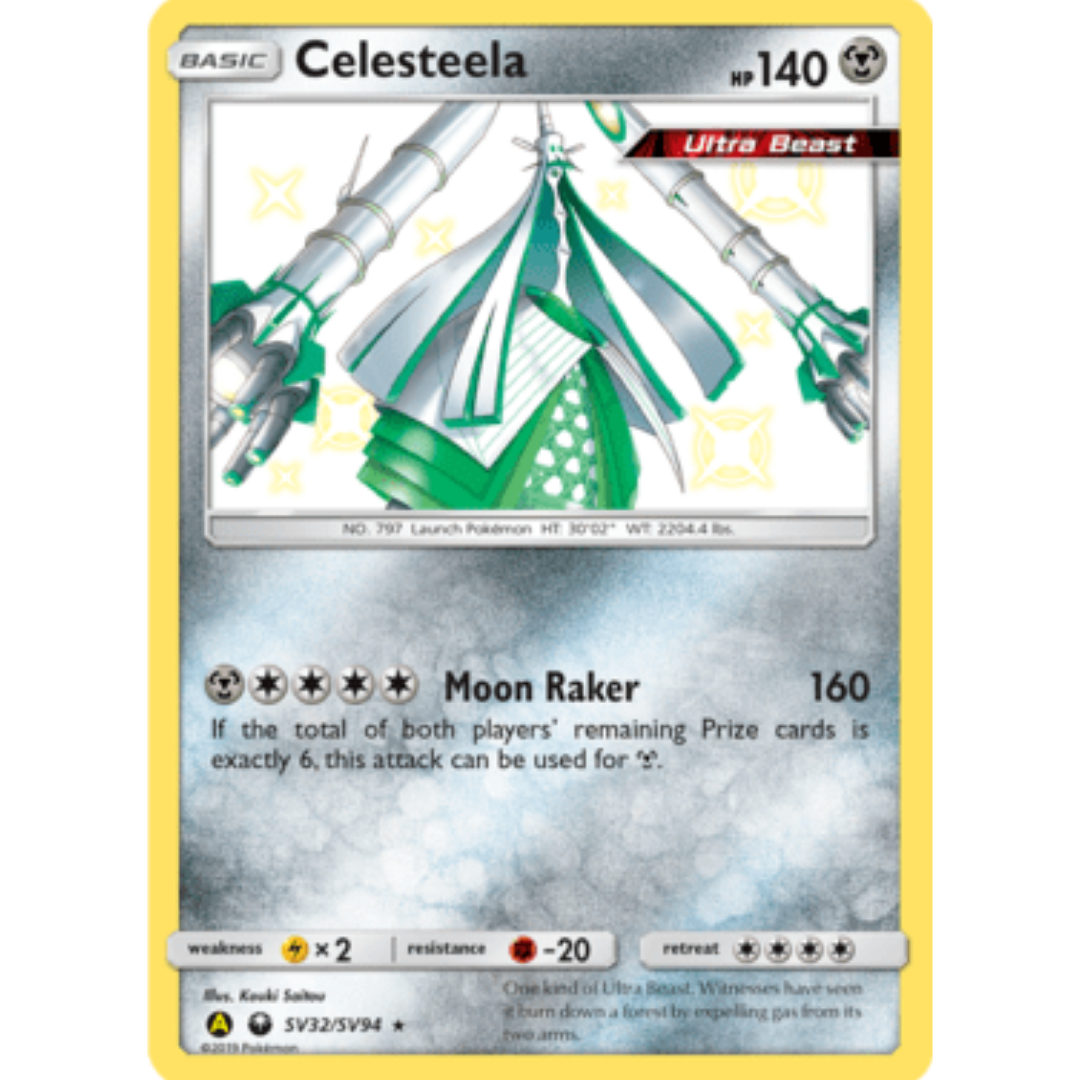 Celesteela SV32/SV94  - Holofoil Hidden Fates Shiny Vault - Shiny Holo Rare