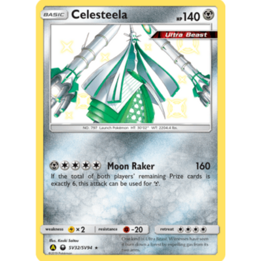 Celesteela SV32/SV94  - Holofoil Hidden Fates Shiny Vault - Shiny Holo Rare