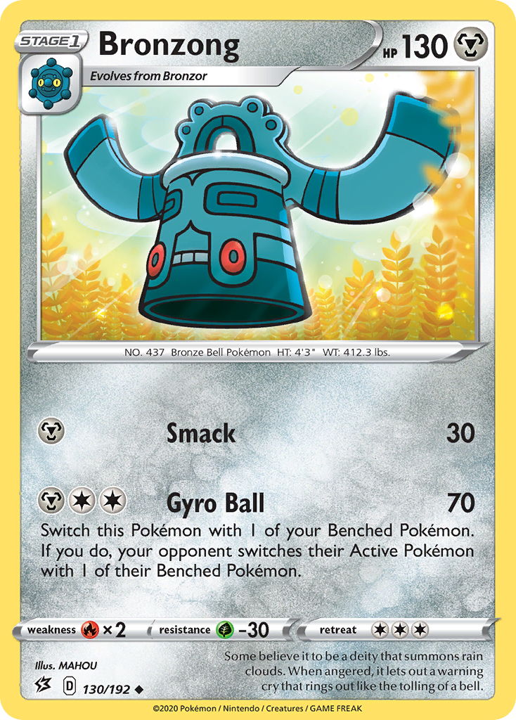Bronzong 130  SWSH02 Rebel Clash - Uncommon