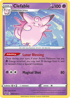 Clefable 064  SWSH04 Vivid Voltage - Rare