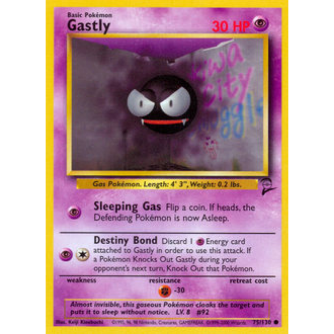 Gastly 075  Base Set 2 - Common