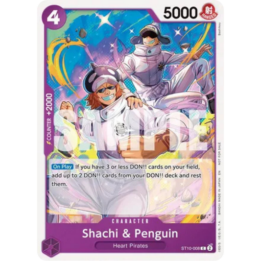 Shachi & Penguin (Tournament Pack 2025 Vol. 4) (ST10-008) - One Piece Promotion Cards