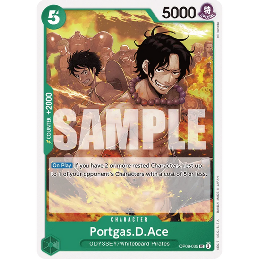 Portgas.D.Ace (Reprint) (OP09-035) - Starter Deck 28: GREEN/YELLOW Yamato