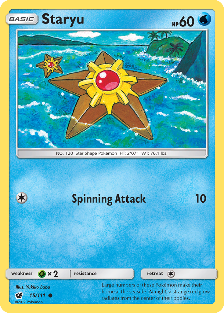 Staryu 015  SM  Crimson Invasion - Common