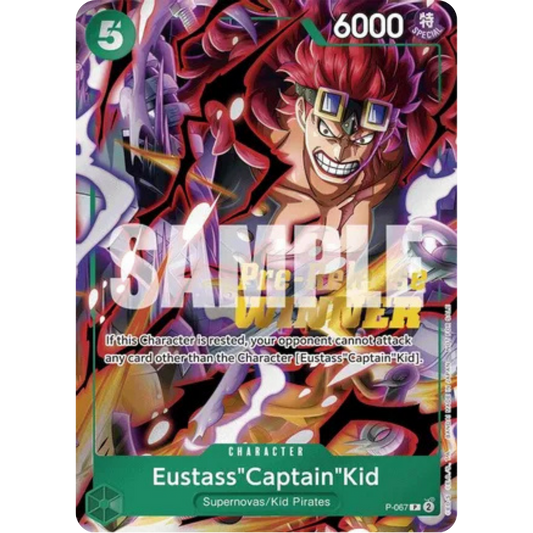 Eustass"Captain"Kid (OP-07 Pre-Release Tournament) [Winner] (P-067) - One Piece Promotion Cards Foil
