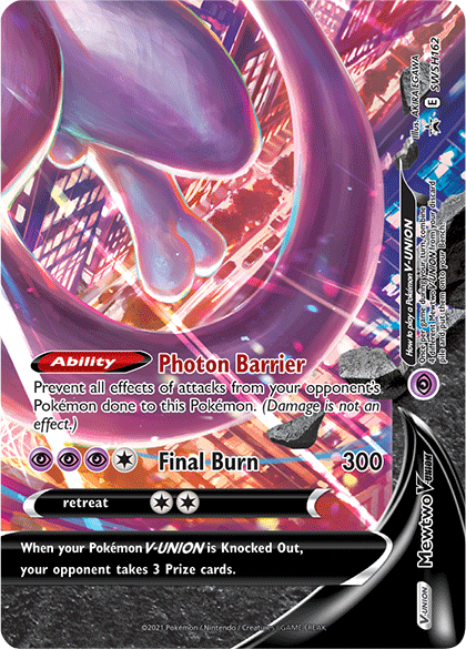Mewtwo V-UNION - SWSH162  - Holofoil SWSH Sword & Shield Promo Cards - Promo