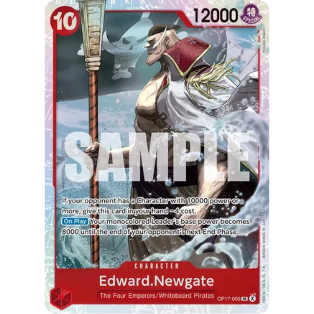 Edward.Newgate (005) (OP17-005) - The World's Strongest Warriors Foil