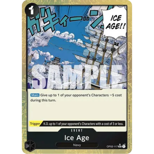 Ice Age (Textured Foil) (OP02-117) - Premium Booster -The Best- Foil