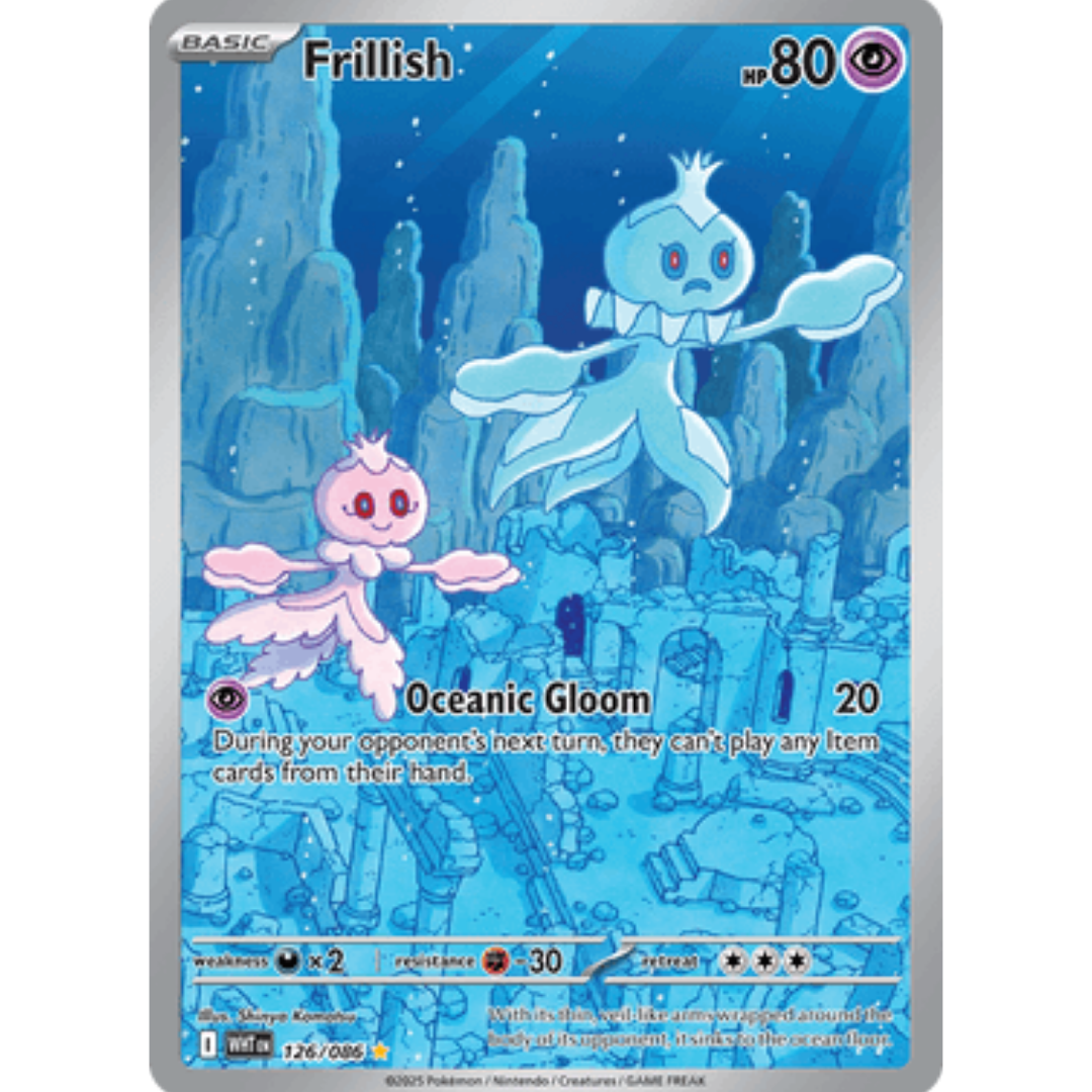 Frillish 126/086  - Holofoil SV White Flare - Illustration Rare