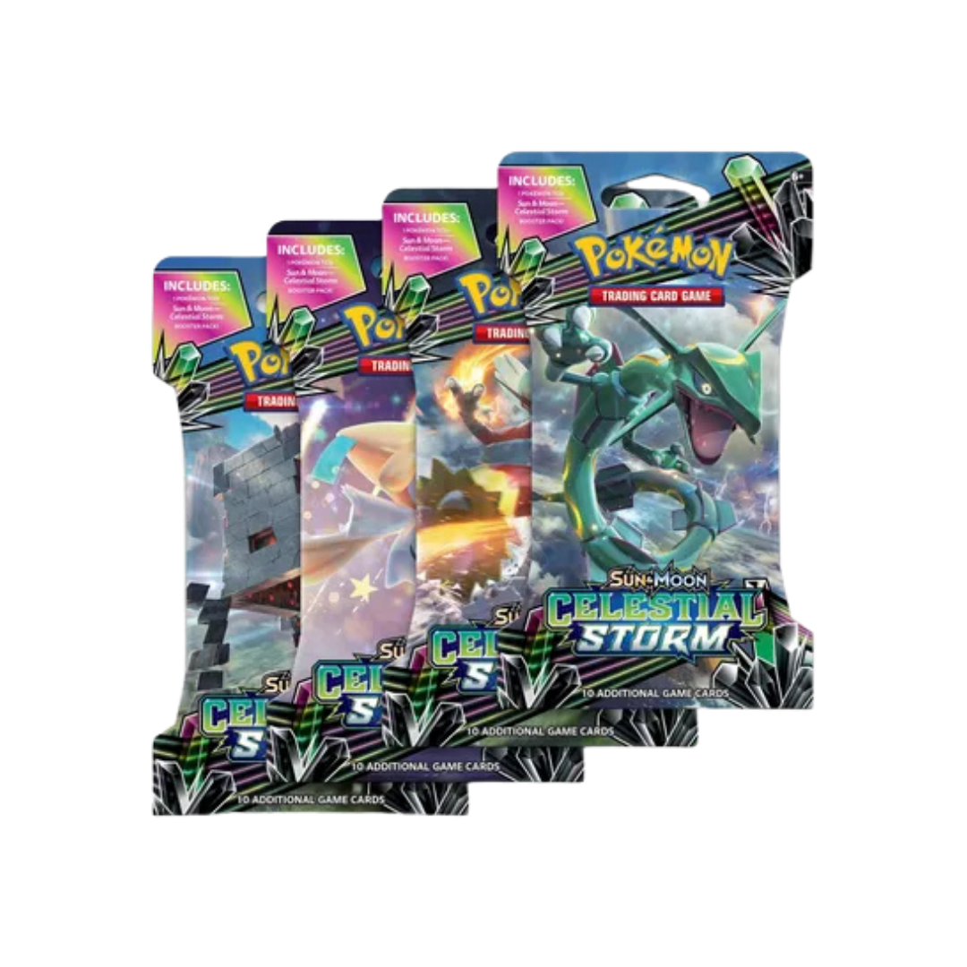 Celestial Storm Sleeved Booster Pack Art Bundle [Set of 4]