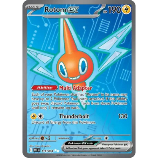 Rotom ex 111/094  - Holofoil ME02 Phantasmal Flames - Ultra Rare