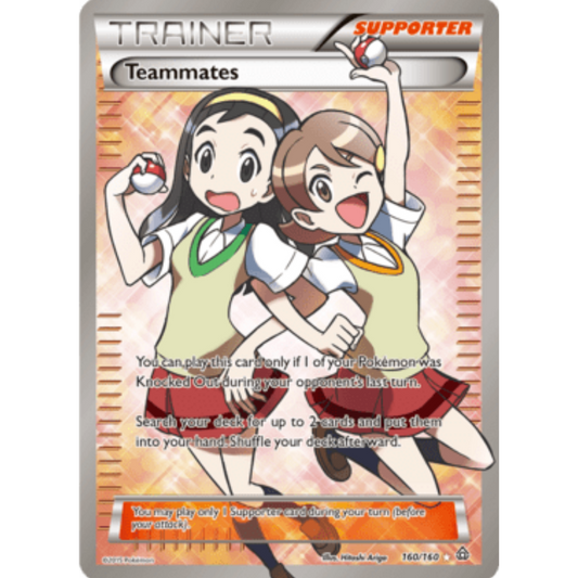 Teammates (160 Full Art) 160/160  - Holofoil XY  Primal Clash - Ultra Rare