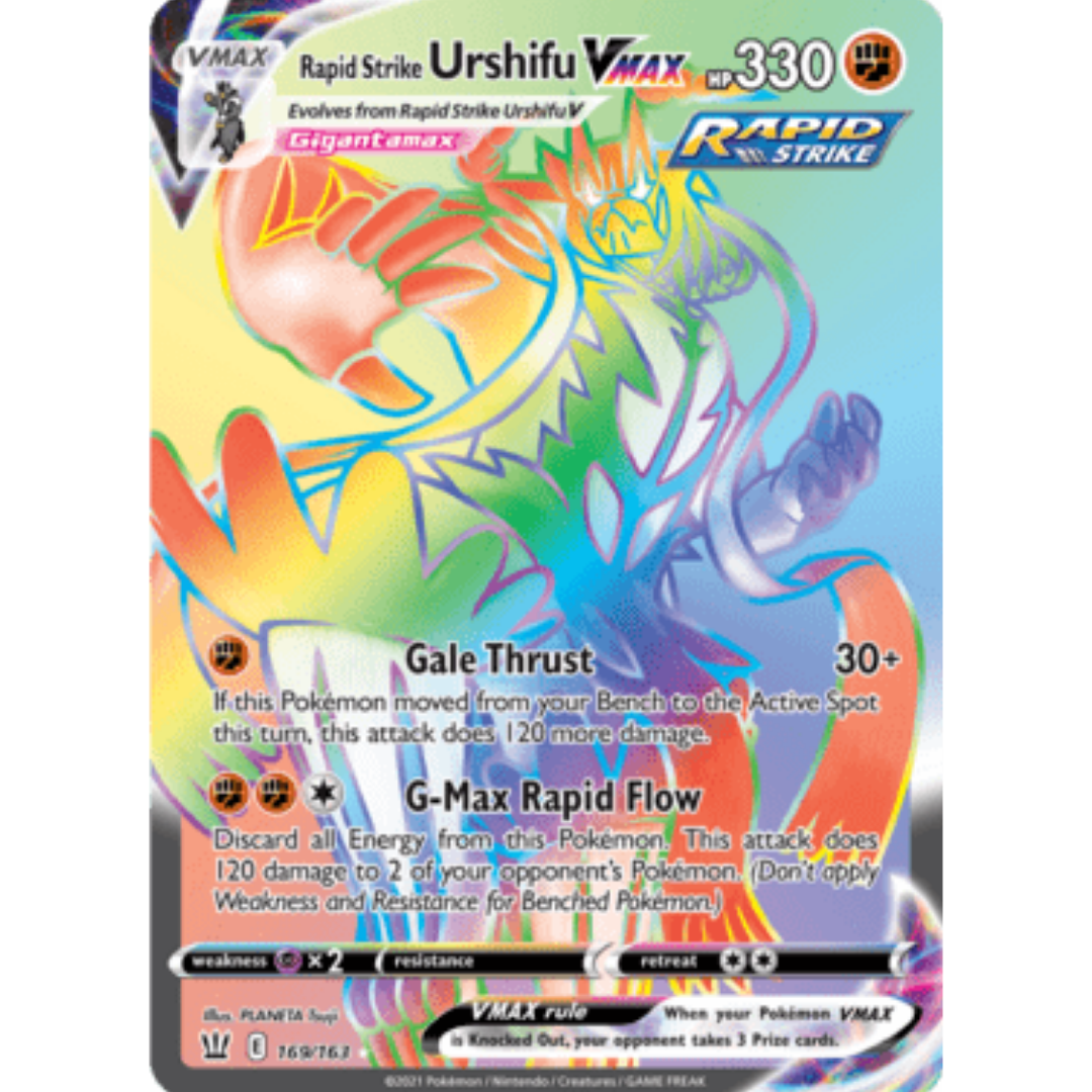 Single Strike Urshifu VMAX (Secret) 167/163  - Holofoil SWSH05 Battle Styles - Secret Rare