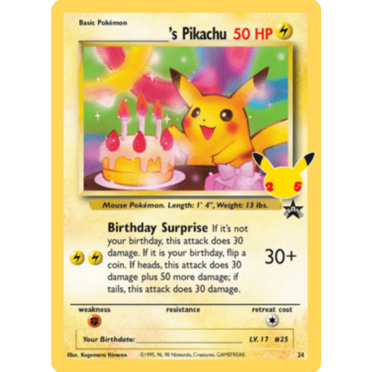 ______'s Pikachu 024/53  - Holofoil Celebrations Classic Collection - Classic Collection