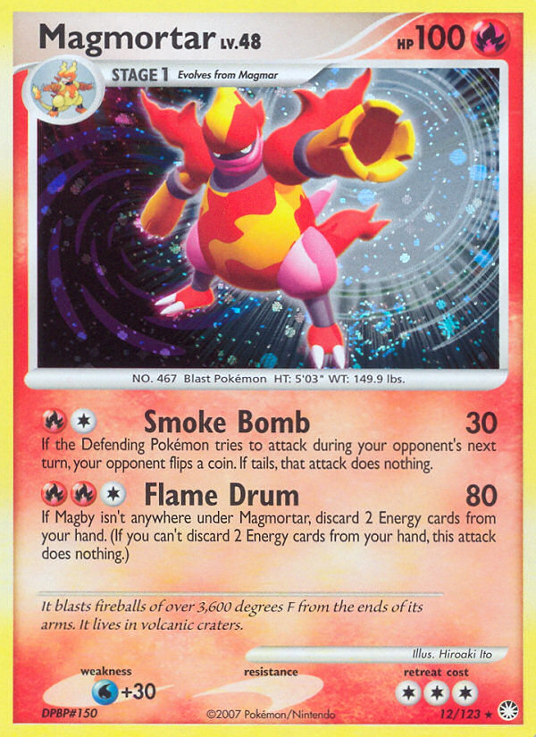 Magmortar  - Holofoil Mysterious Treasures - Holo Rare