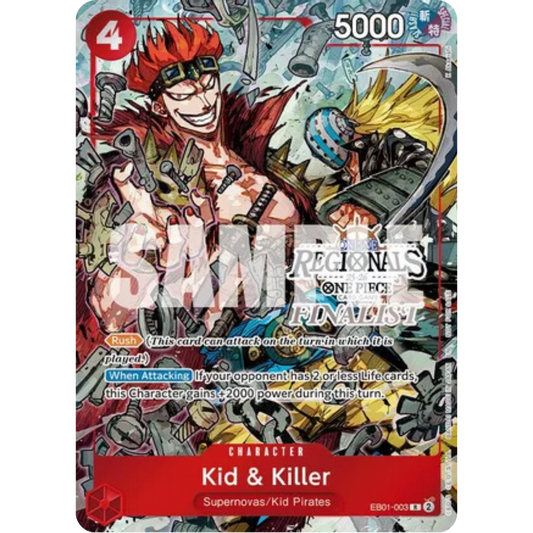 Kid & Killer (Offline Regional Finalist Card Set 2025 Vol.2) (EB01-003) - One Piece Promotion Cards Foil