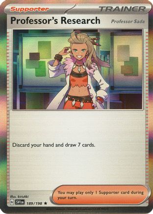 Professor's Research [Professor Sada] 189/198  - Holofoil SV01 Scarlet & Violet Base Set - Rare