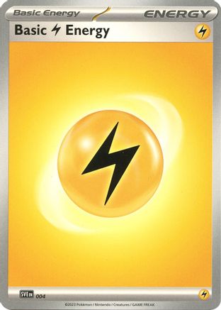 Basic Lightning Energy 004  SVE Scarlet & Violet Energies - Common
