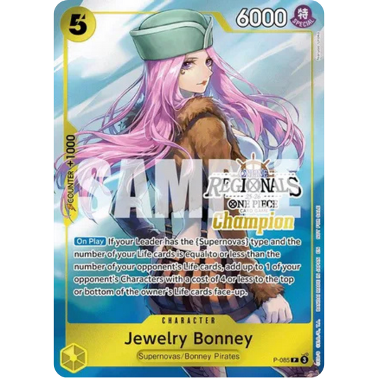 Jewelry Bonney (Online Regional Champion Card Set 2025 Vol.2) (P-085) - One Piece Promotion Cards Foil