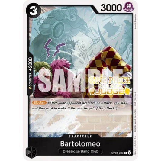 Bartolomeo (Judge Pack Vol. 3) (OP04-089) - One Piece Promotion Cards Foil