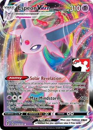 Espeon VMAX  - Holofoil Prize Pack Series Cards - Ultra Rare