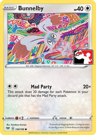 Bunnelby  - Holofoil Prize Pack Series Cards - Common