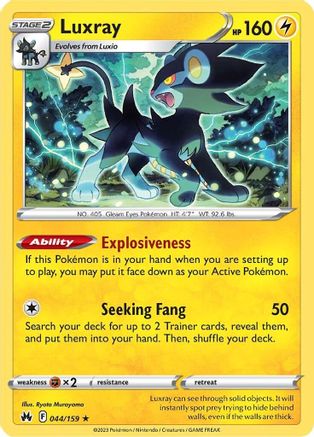 Luxray (44) 044  SWSH Crown Zenith - Rare