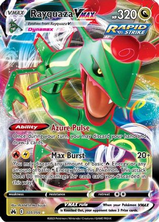 Rayquaza VMAX (101) 101  - Holofoil SWSH Crown Zenith - Ultra Rare