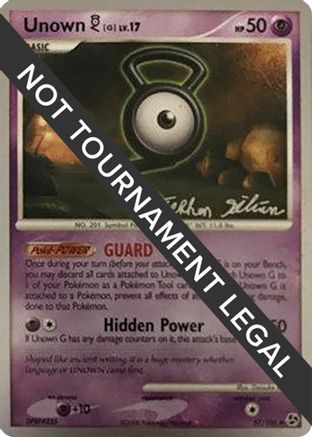 Unown [G] - 2009 (Stephen Silvestro) 057  World Championship Decks - Uncommon