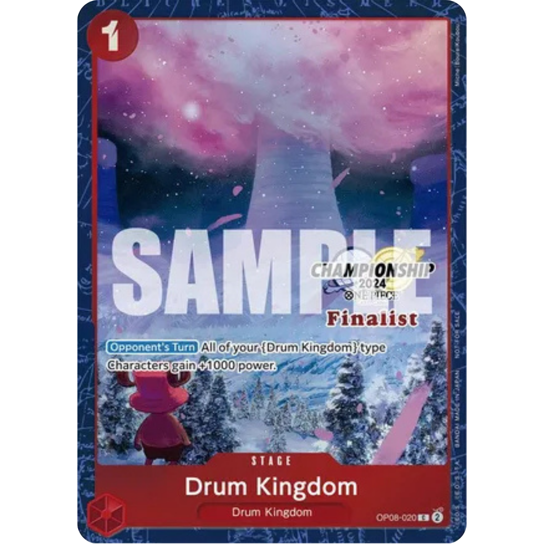 Drum Kingdom (Championship 2024 Finalist Card Set) (OP08-020) - One Piece Promotion Cards Foil