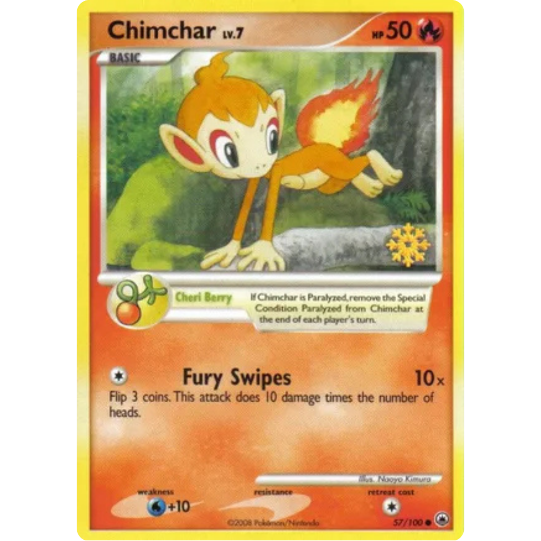 Chimchar - 57/100/100  Countdown Calendar Promos - Promo