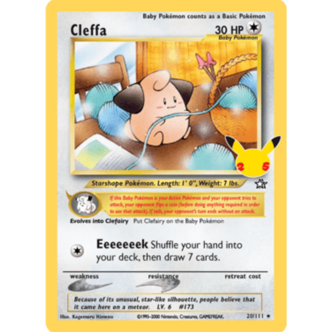 Cleffa 020  - Holofoil Celebrations Classic Collection - Classic Collection