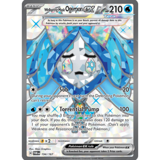 Wellspring Mask Ogerpon ex (194/167) [Scarlet & Violet: Twilight Masquerade]