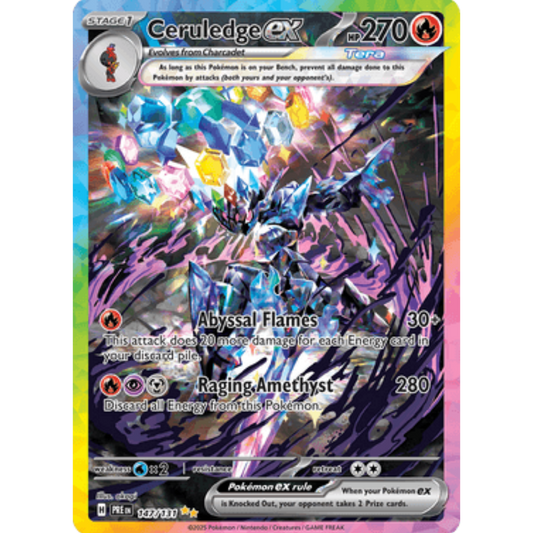 Ceruledge ex 147/131  - Holofoil SV Prismatic Evolutions - Special Illustration Rare