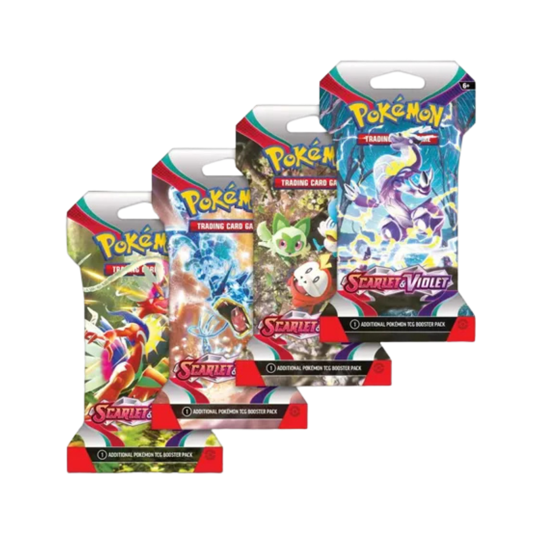 Scarlet & Violet Sleeved Booster Pack Art Bundle [Set of 4]