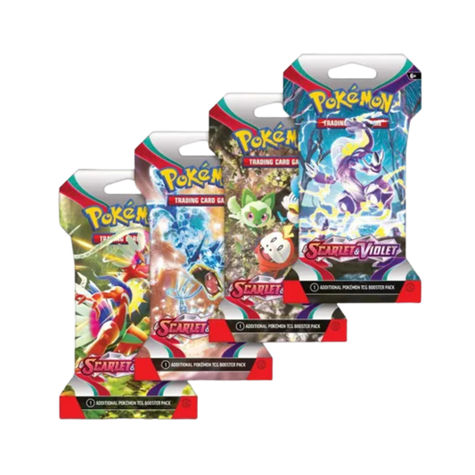 Scarlet & Violet Sleeved Booster Pack Art Bundle [Set of 4]
