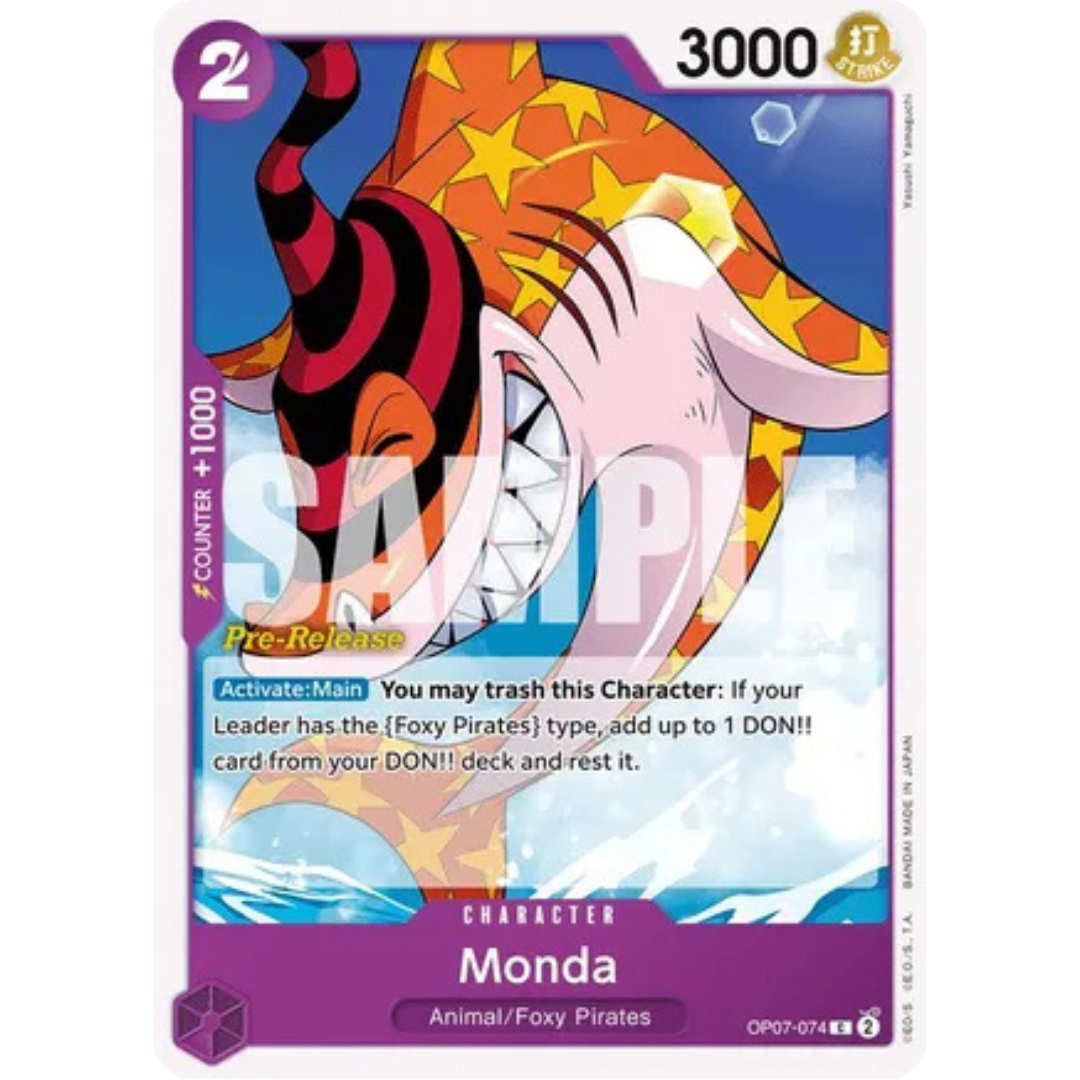 Monda (OP07-074) - 500 Years in the Future Pre-Release Cards