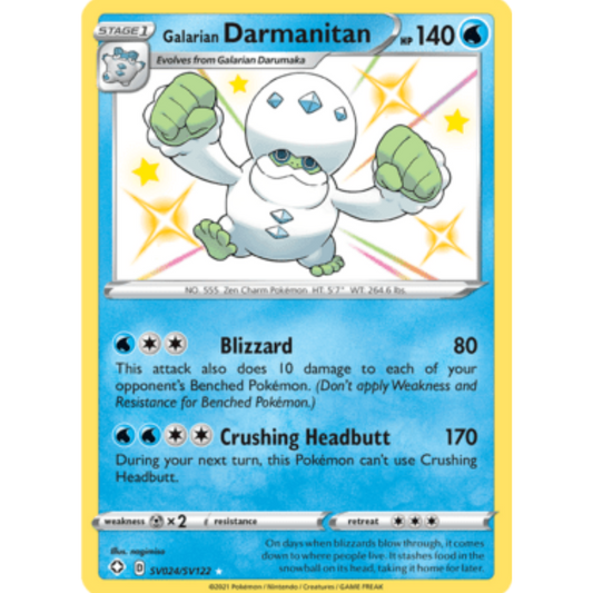 Galarian Darmanitan (SV024/SV122) [Sword & Shield: Shining Fates]