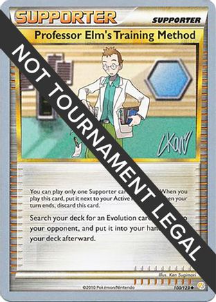 Professor Elm's Training Method - 2011 (Christopher Kan) 100  World Championship Decks - Uncommon