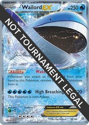 Wailord EX - 2015 (Jacob Van Wagner) 038  World Championship Decks - Ultra Rare