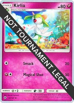 Kirlia - 2017 (Diego Cassiraga) 092  World Championship Decks - Uncommon
