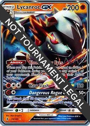 Lycanroc GX - 2018 (Naohito Inoue) 074  World Championship Decks - Ultra Rare