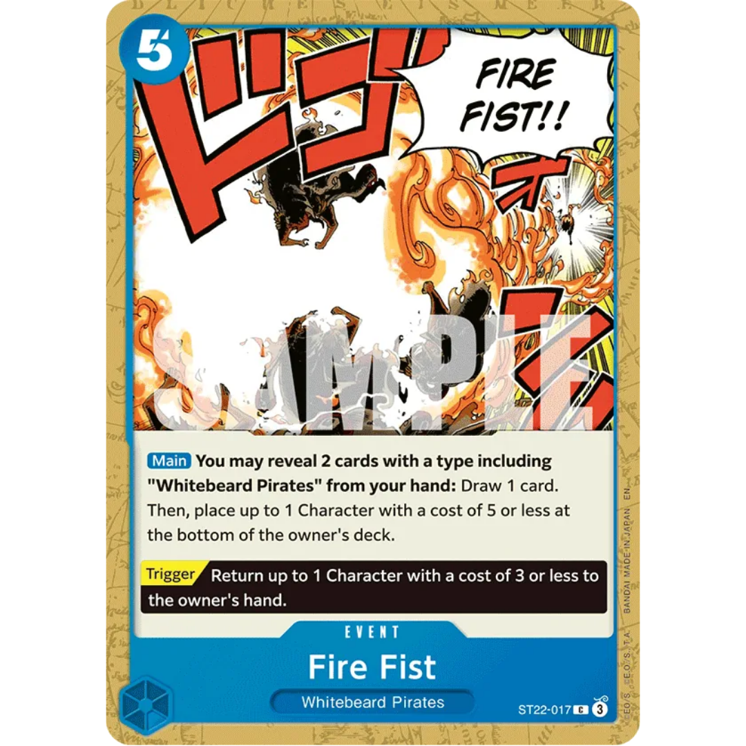 Fire Fist (ST22-017) - Starter Deck 22: Ace & Newgate