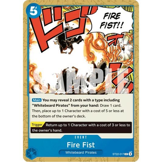 Fire Fist (ST22-017) - Starter Deck 22: Ace & Newgate