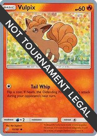 Vulpix - 2019 (Kaya Lichtleitner) 015  World Championship Decks - Common
