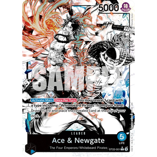 Ace & Newgate (Parallel) (ST22-001) - Starter Deck 22: Ace & Newgate Foil