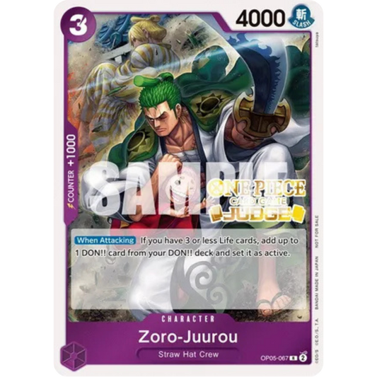 Zoro-Juurou (Judge Pack Vol. 3) (OP05-067) - One Piece Promotion Cards Foil